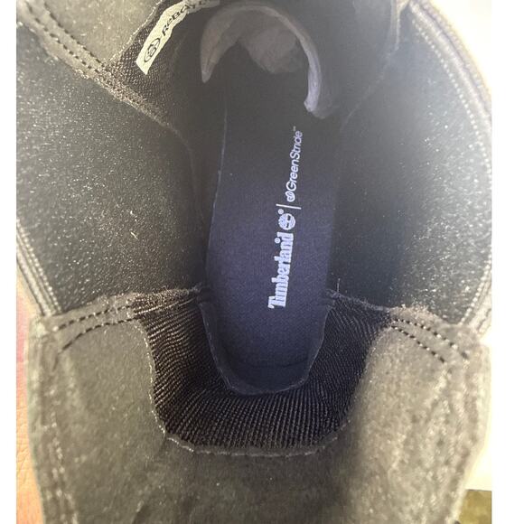 Timberland Cortina Valley Chelsea Boots Womens 9 Black Leather Lug Sole Pull On - Picture 9 of 11